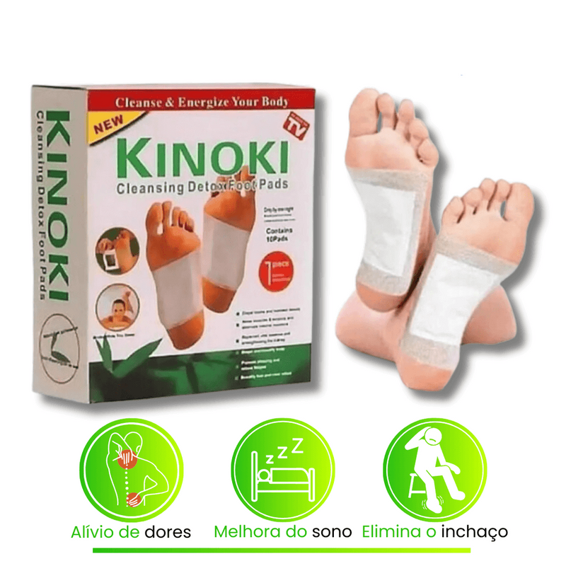 KINOKI - Kit Adesivo Detox - Elimina Dores, Inchaços e Desintoxica (100% Natural)