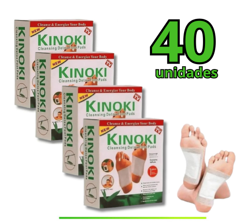 KINOKI - Kit Adesivo Detox - Elimina Dores, Inchaços e Desintoxica (100% Natural)