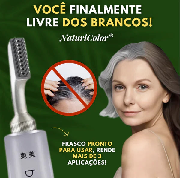 NaturiColor: Tinta de Cabelo Sem Amônia + Pente de Brinde